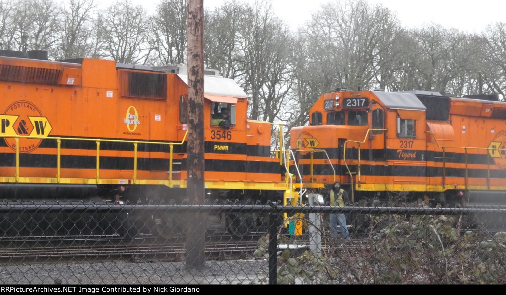 PNWR 3546 and 2317 in Albany OE Yard ans Shop